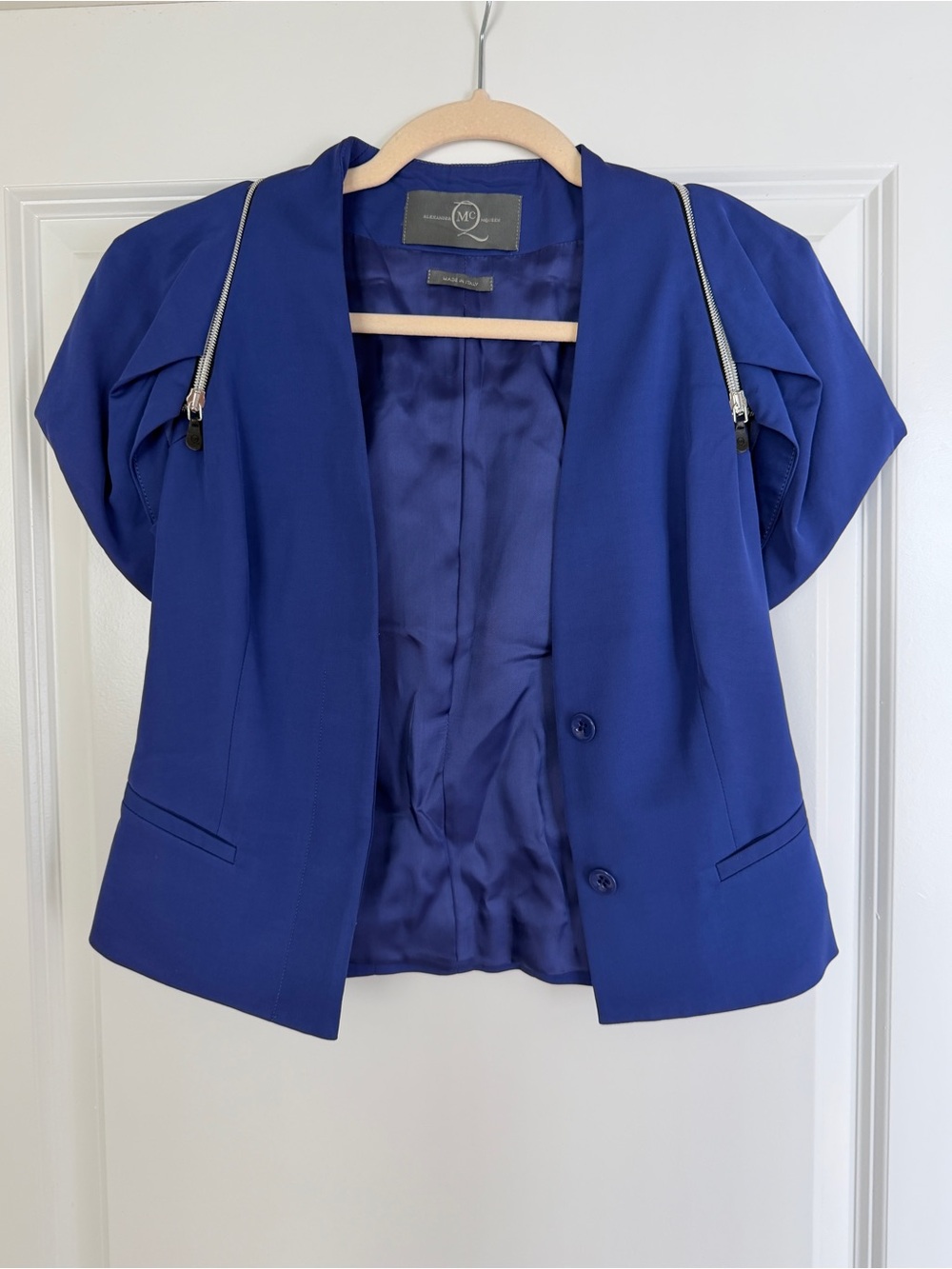 Rare Archive McQ Alexander McQueen Ultramarine Blazer IT 38